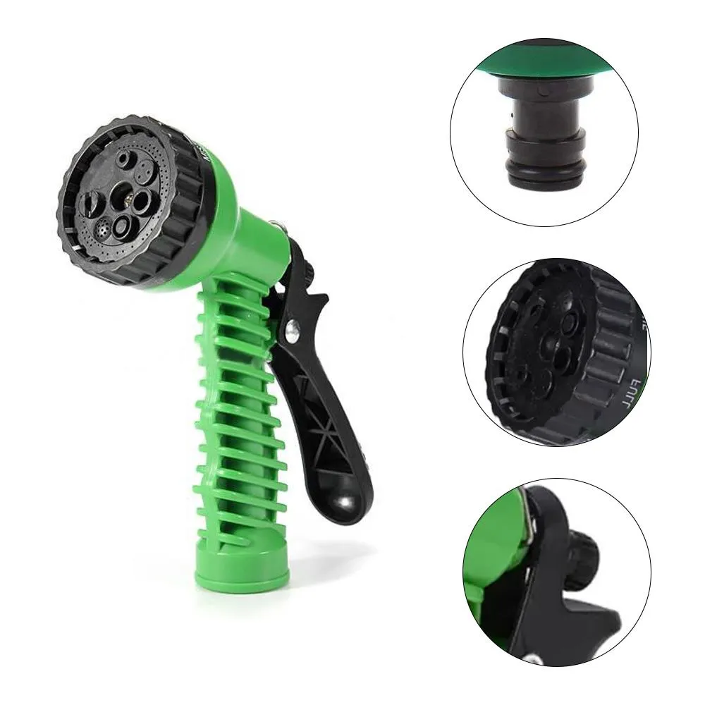 0477 Plastic Garden Hose Nozzle Water Spray Gun Connector Tap Adapter Set