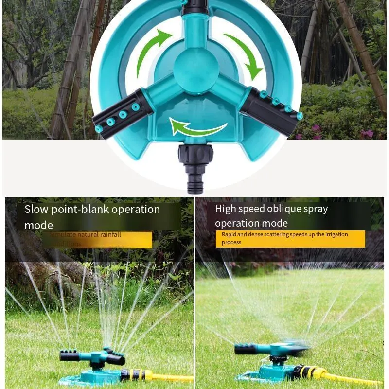 10 Pieces Garden Sprinkler 360 Degree Automatic Rotation Sprinkler Lawn Watering Sprinkler Roof Cooling Sprinkler Garden Flower Watering Artifact Irrigation Sprinkler