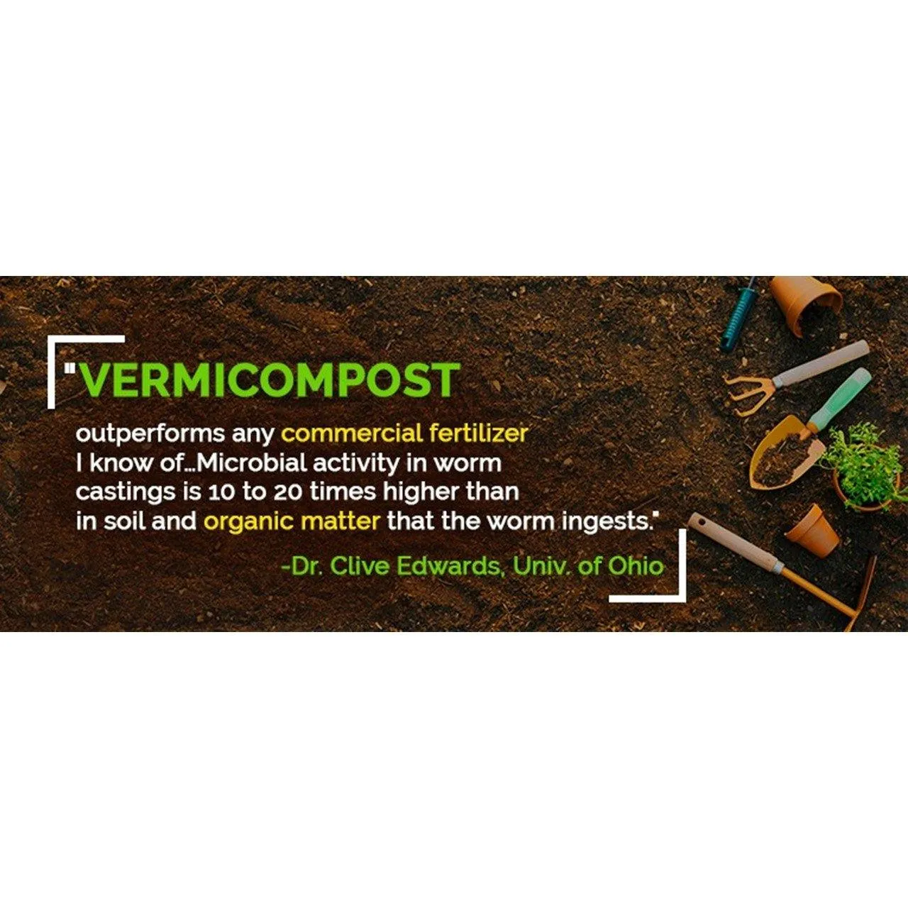 100% Organic Vermicompost Plant Fertilizers