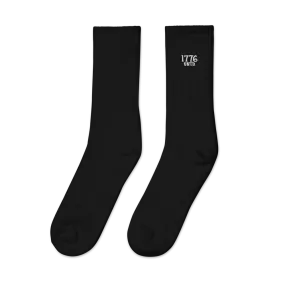 1776 United Embroidered socks