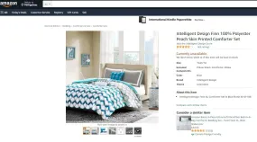 20422035 INTELLIGENT DESIGN TWIN /XL TWIN COMFORTER BEDDING SET