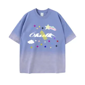 6Kull | Star Plan Rainbow Washed T-Shirt