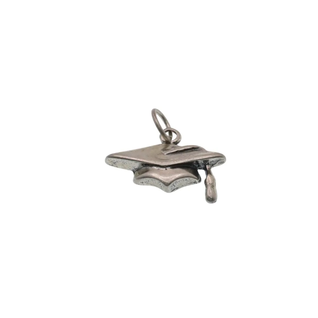 925 Silver Oxidized Graduation Hat Charm- CHARM0075