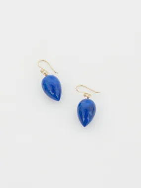 Acorn Earrings in Lapis