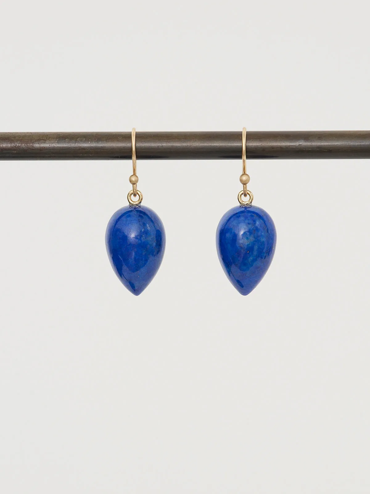 Acorn Earrings in Lapis