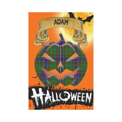 Adam Tartan Jack O' Lantern Garden Flag / Halloween Home Decor NN4