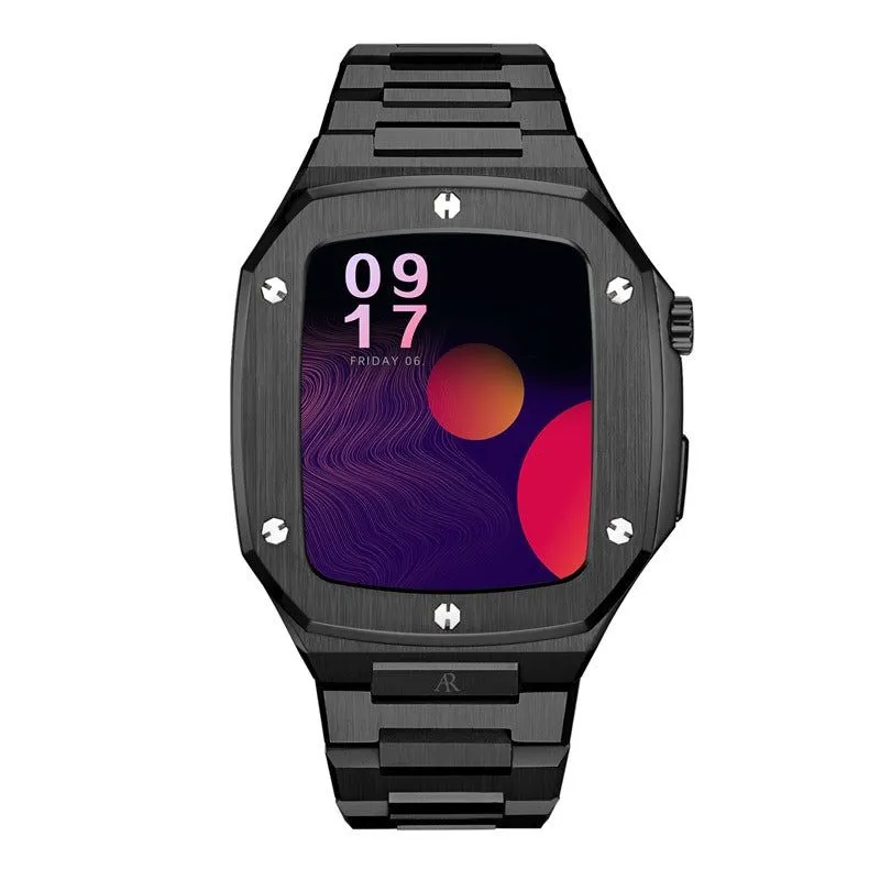 All black smartwatch case