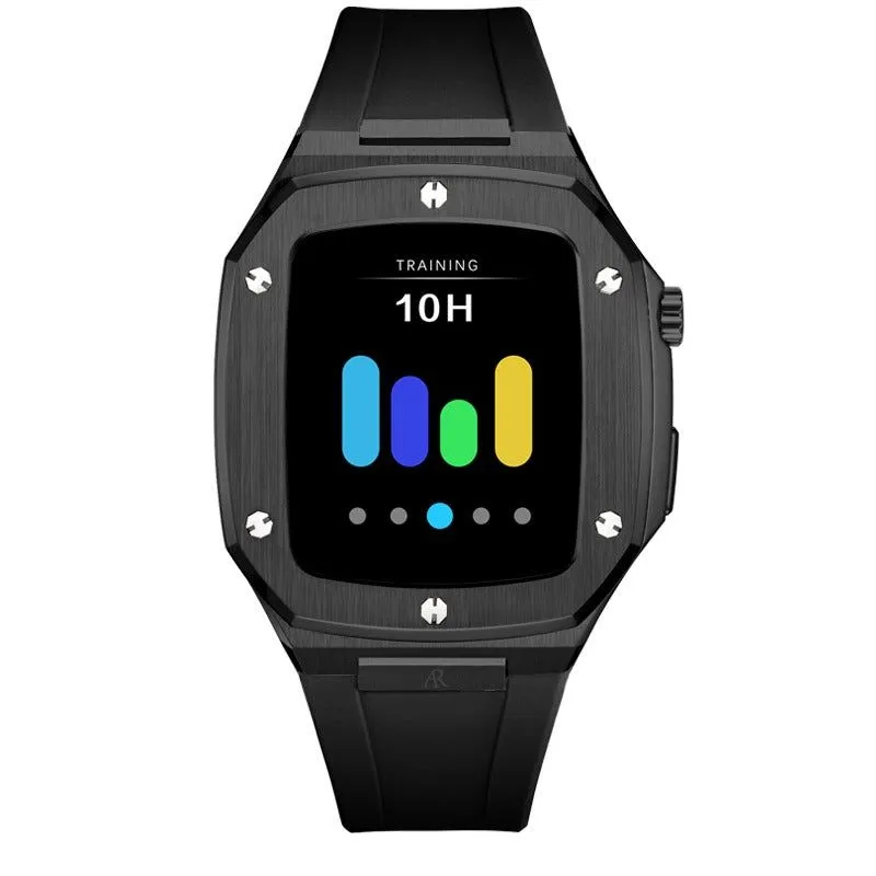 All black smartwatch case