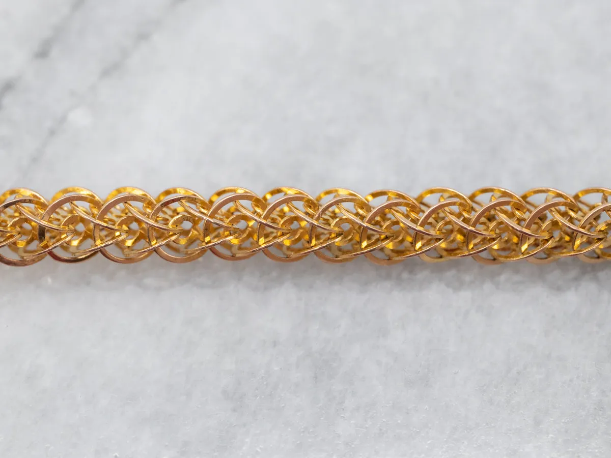 Antique Fancy Woven Link Chain