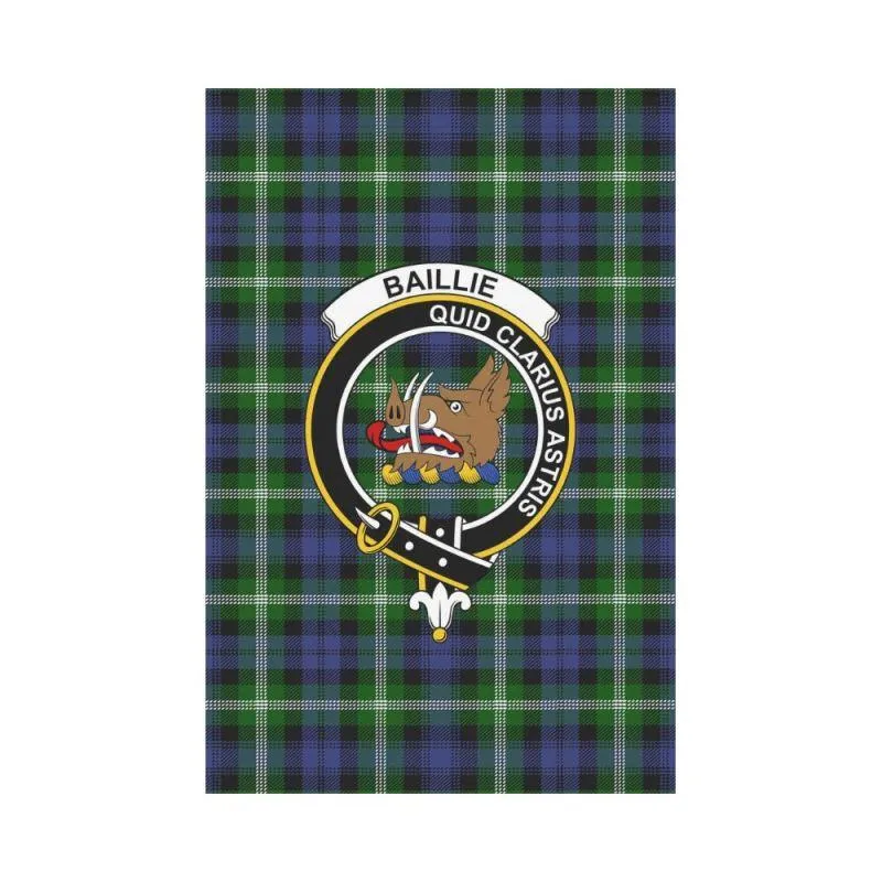 Baillie Tartan Flag Clan Badge K7