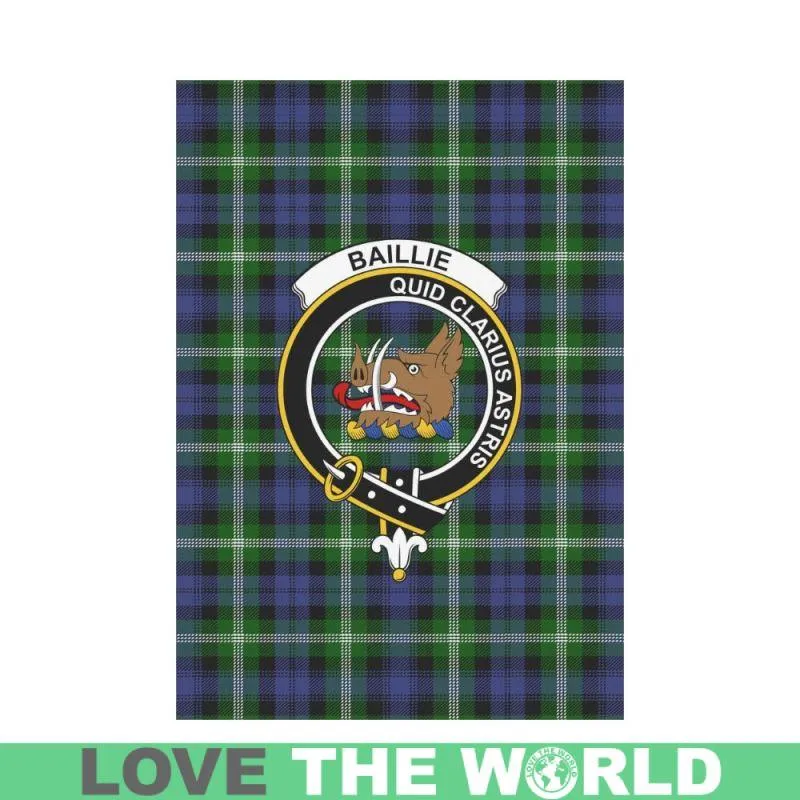 Baillie Tartan Flag Clan Badge K7