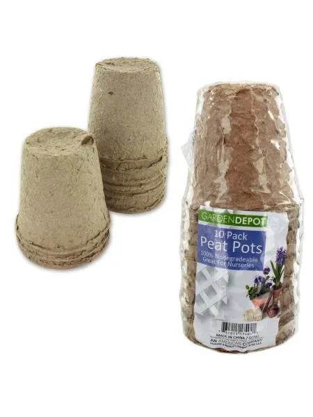 Biodegradable Peat Pots (Available in a pack of 12)