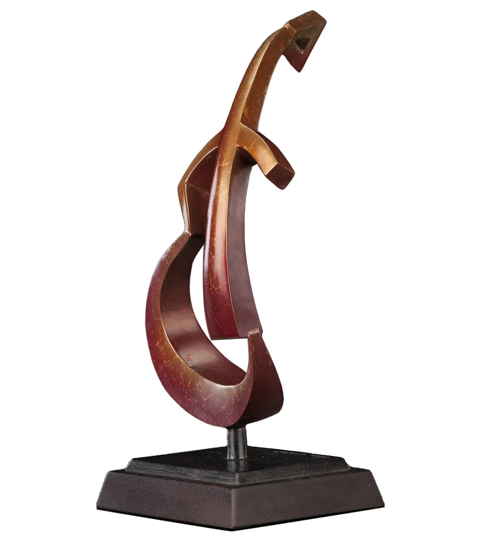 Bronze Sculpture "Rhythm (Guitar)" by Andrea Everhart