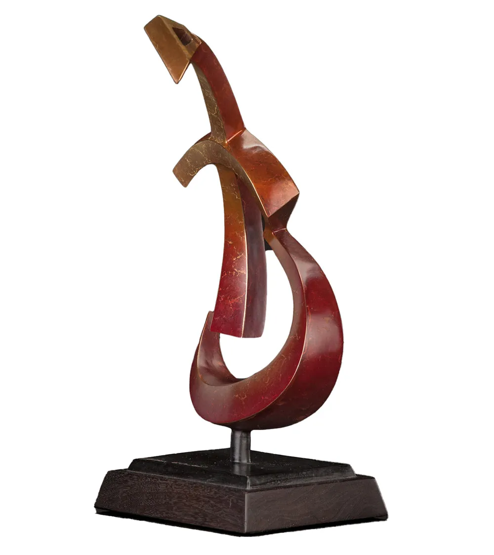 Bronze Sculpture "Rhythm (Guitar)" by Andrea Everhart