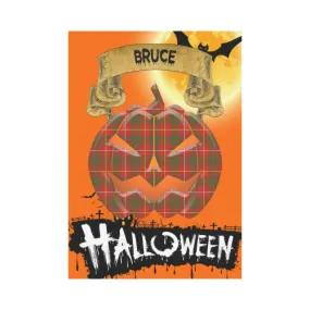 Bruce Modern Tartan Jack O' Lantern Garden Flag / Halloween Home Decor NN4