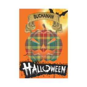 Buchanan Old Sett Tartan Jack O' Lantern Garden Flag / Halloween Home Decor NN4