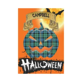 Campbell Ancient Tartan Jack O' Lantern Garden Flag / Halloween Home Decor NN4