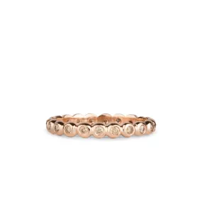 Champagne Diamond and Rose Gold Droplet Band