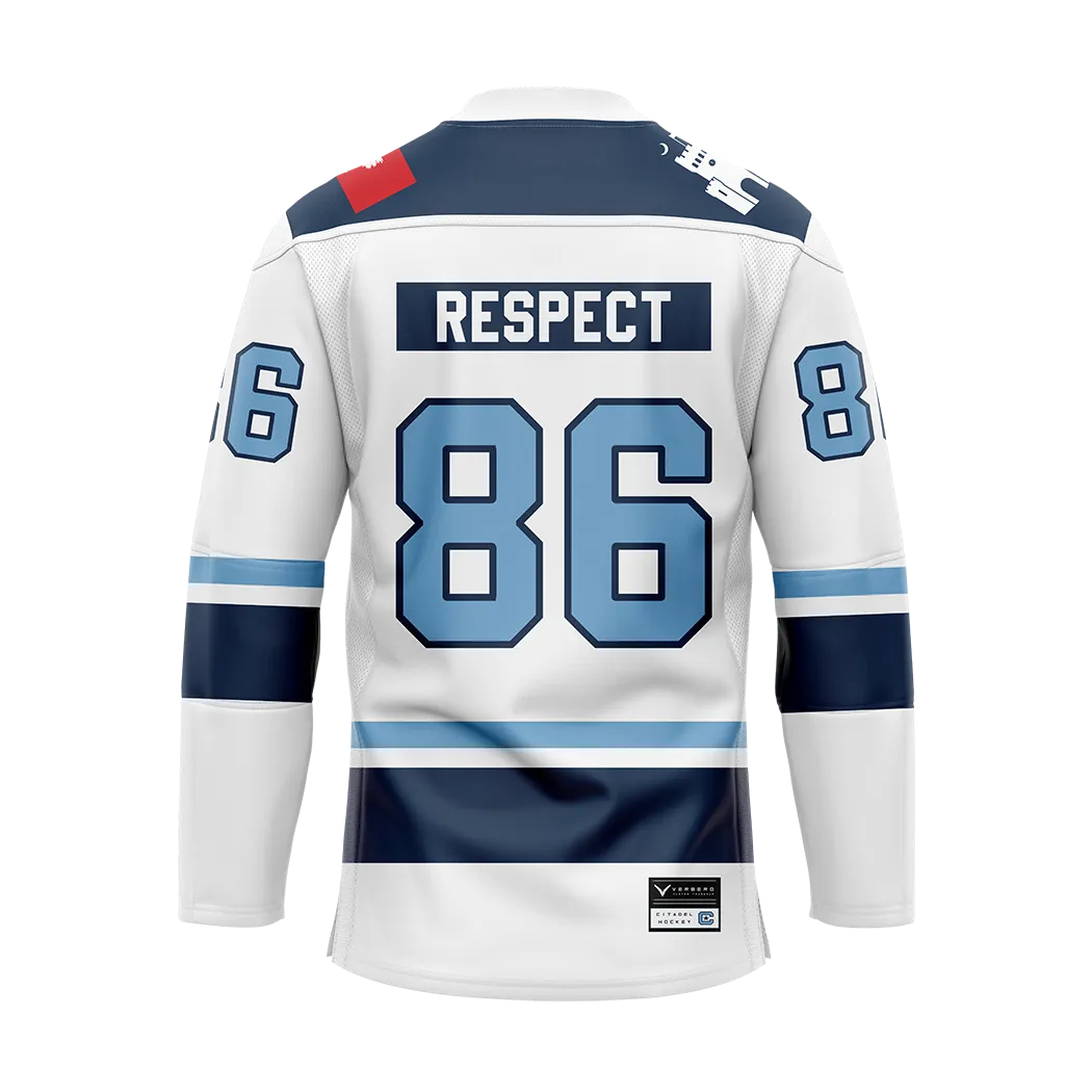 Citadel White Custom Replica Sublimated Jersey