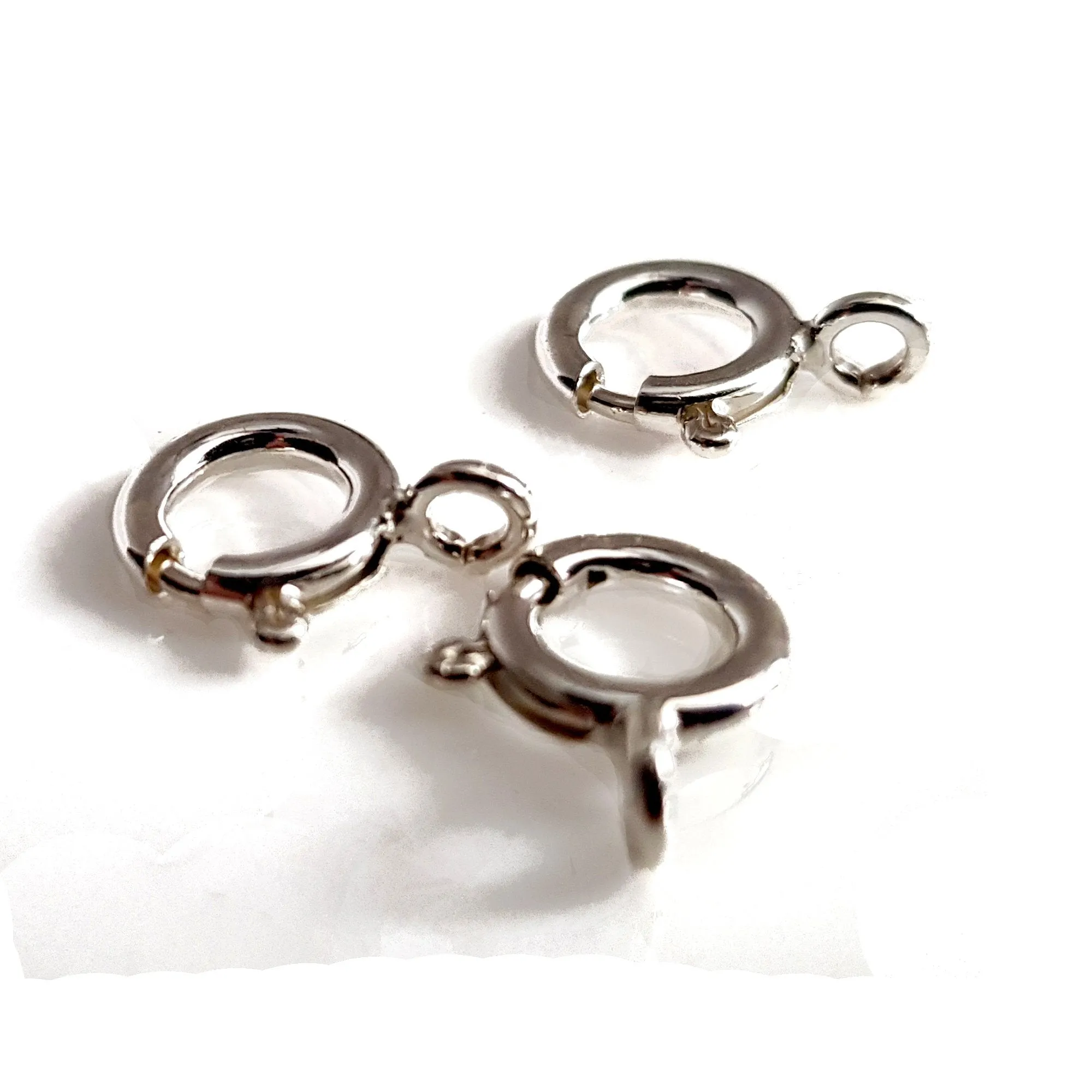 Clasp - 5mm Bolt Ring Sterling Silver Spring Ring Clasp | SS-022BR5 | Jewellery Making Supply