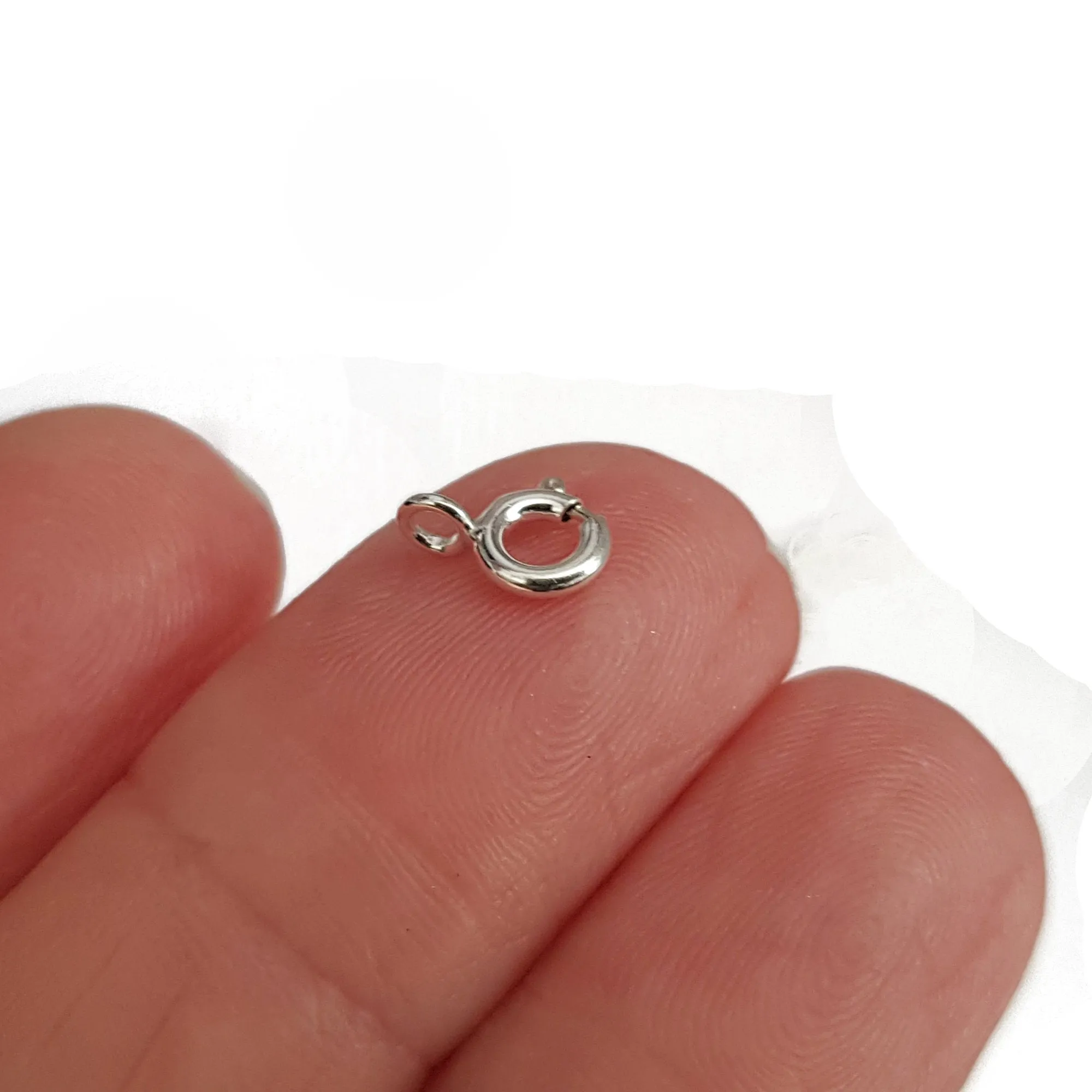 Clasp - 5mm Bolt Ring Sterling Silver Spring Ring Clasp | SS-022BR5 | Jewellery Making Supply