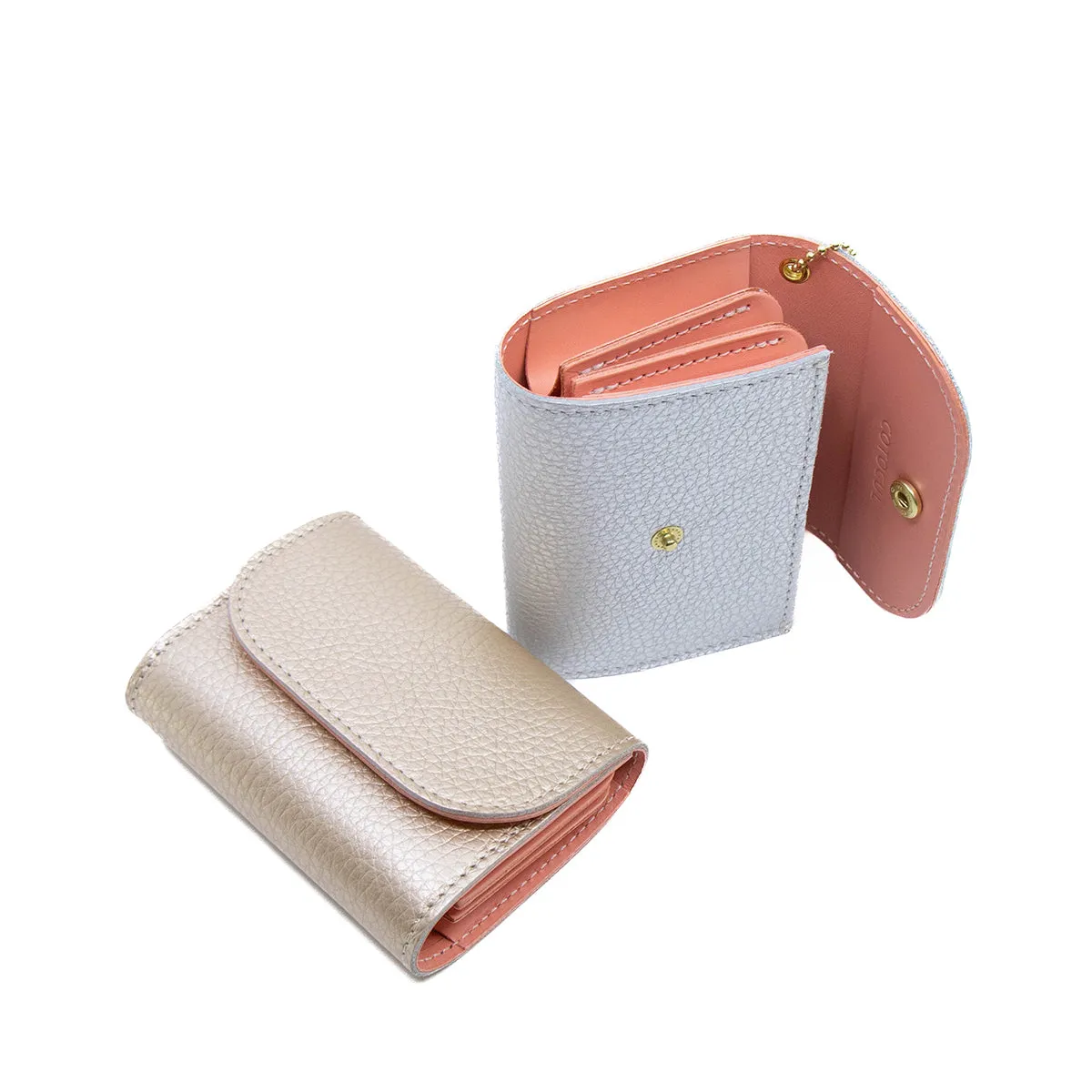 Cotocul Metallic Mini Wallet Sakura Champagne