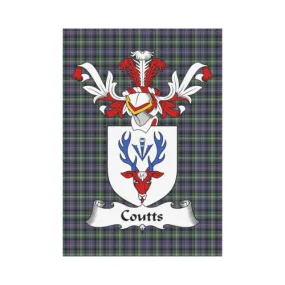 Coutts Tartan Clan Badge Garden Flag K9