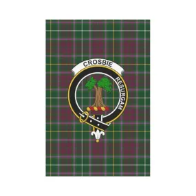 Crosbie Tartan Flag Clan Badge K7