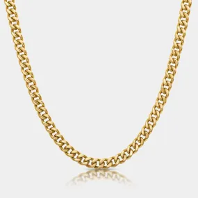 Cuban Chain Necklace Gold (8mm)