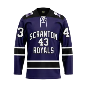 Custom Scranton Purple Sublimated Replica Jersey