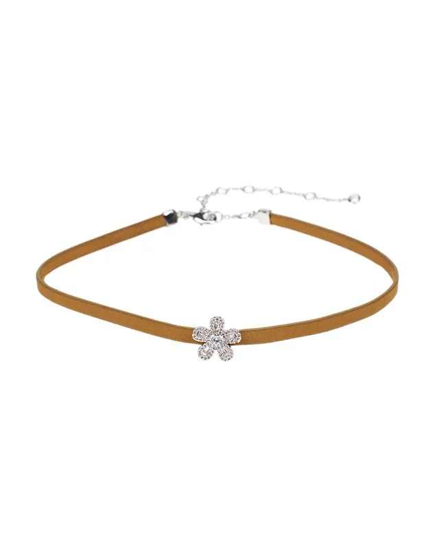 CZ Floral Choker