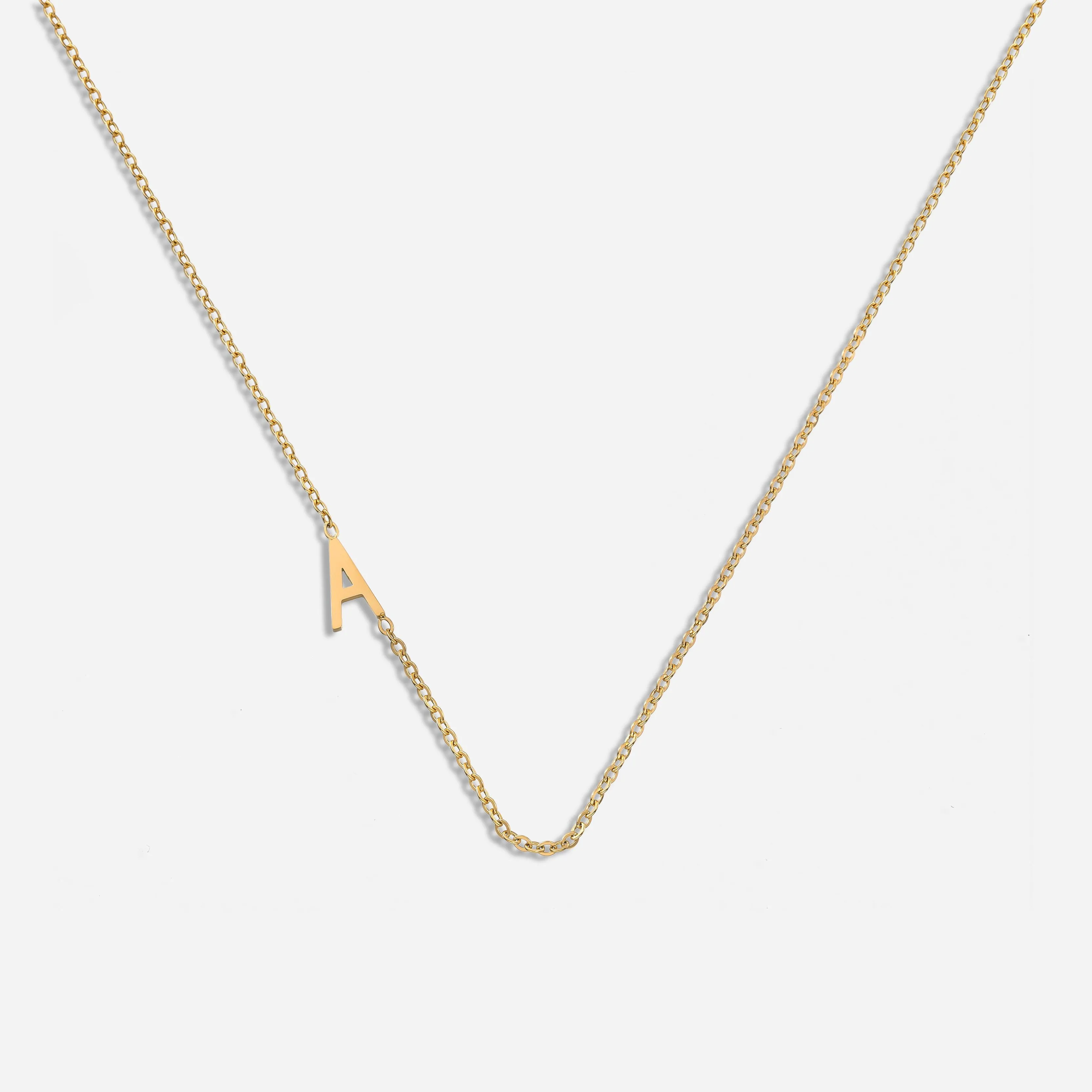 Dainty Letter Pendant Necklace