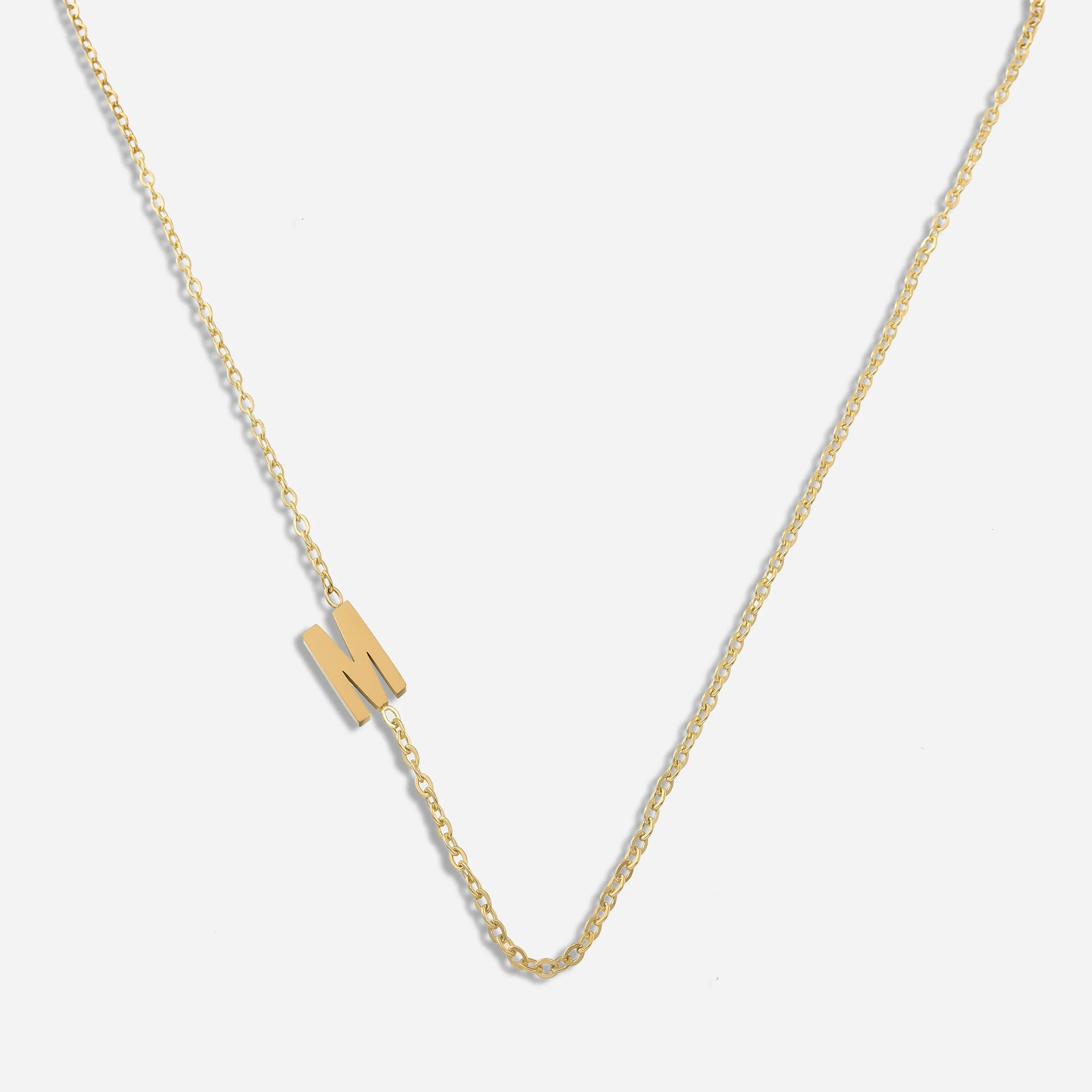 Dainty Letter Pendant Necklace