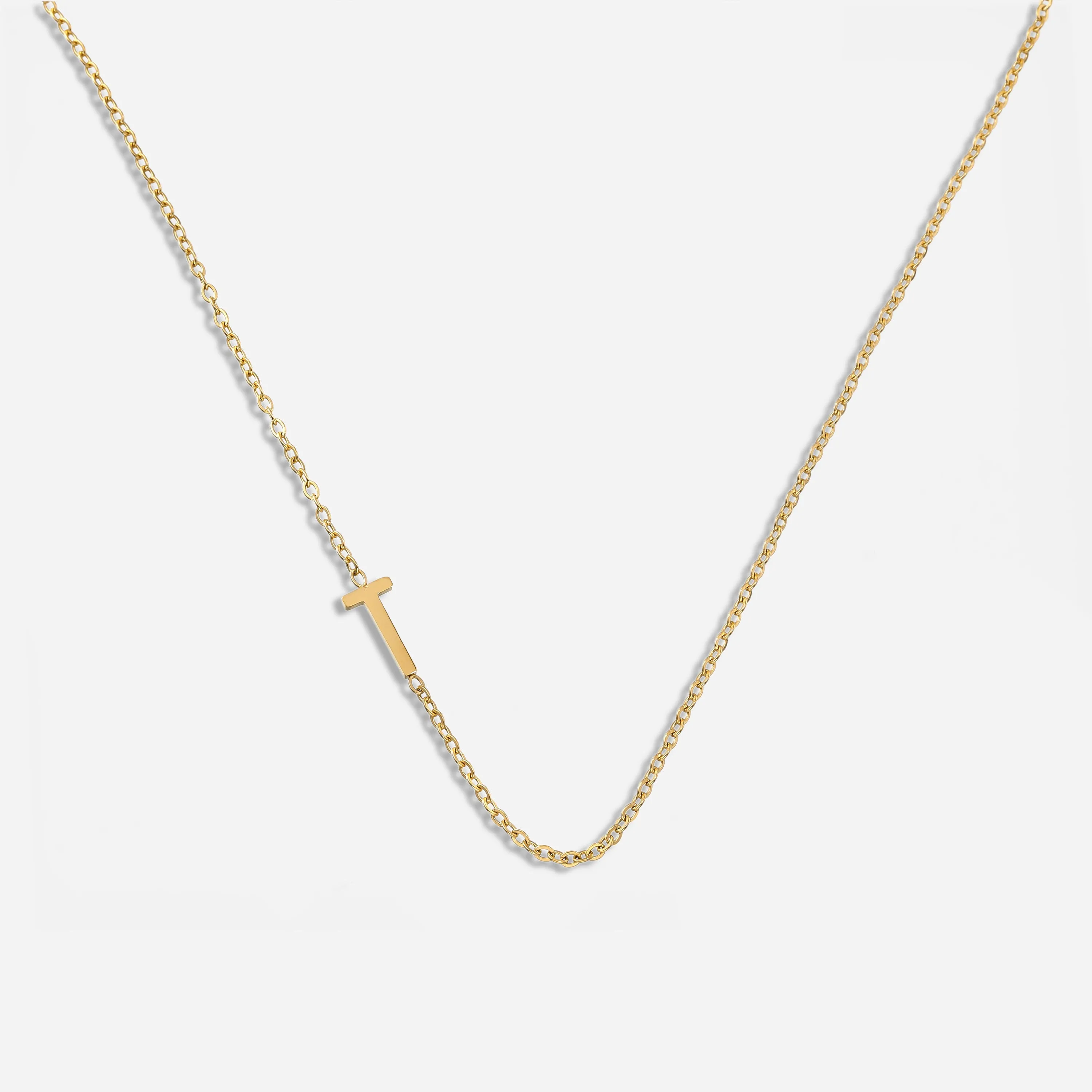 Dainty Letter Pendant Necklace