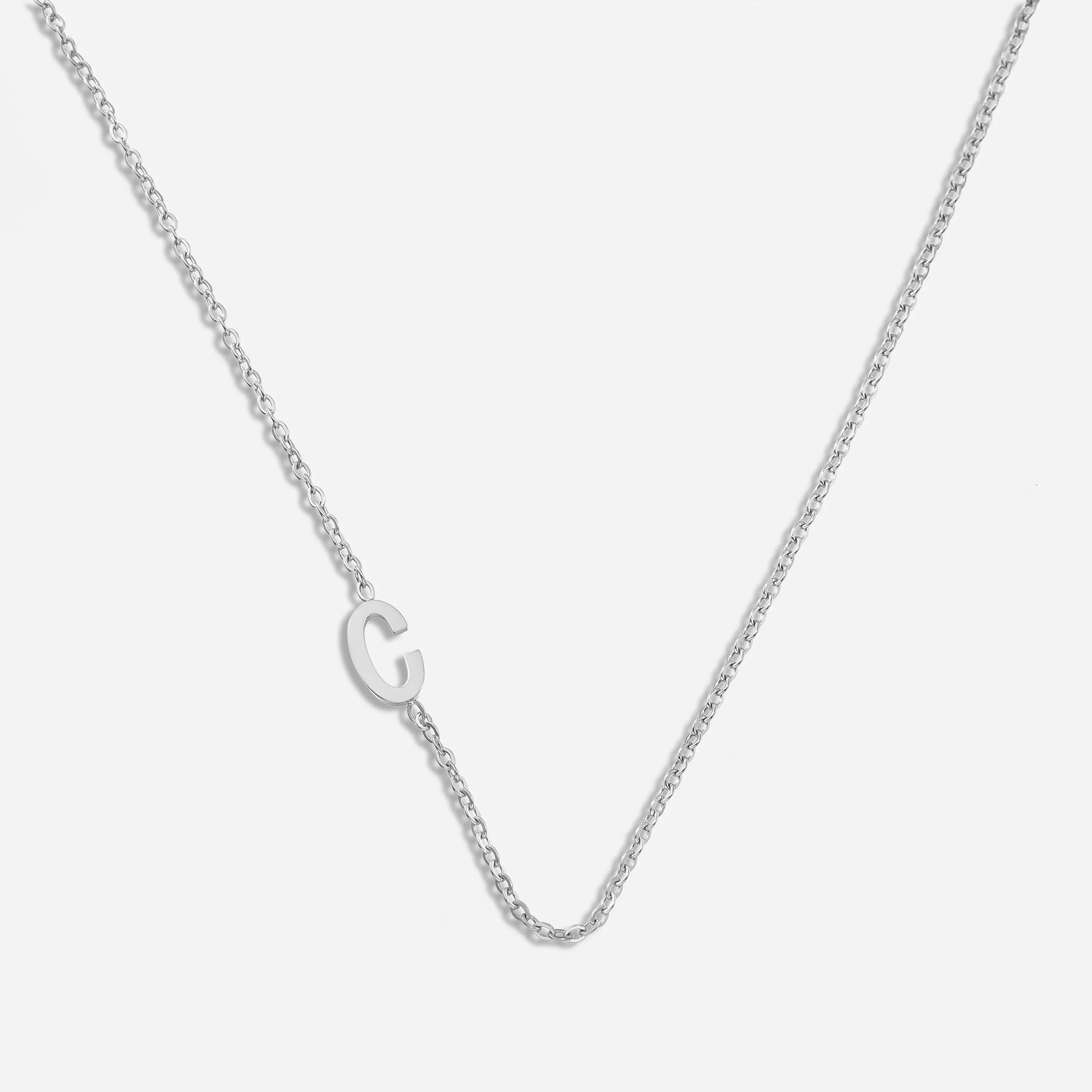 Dainty Letter Pendant Necklace