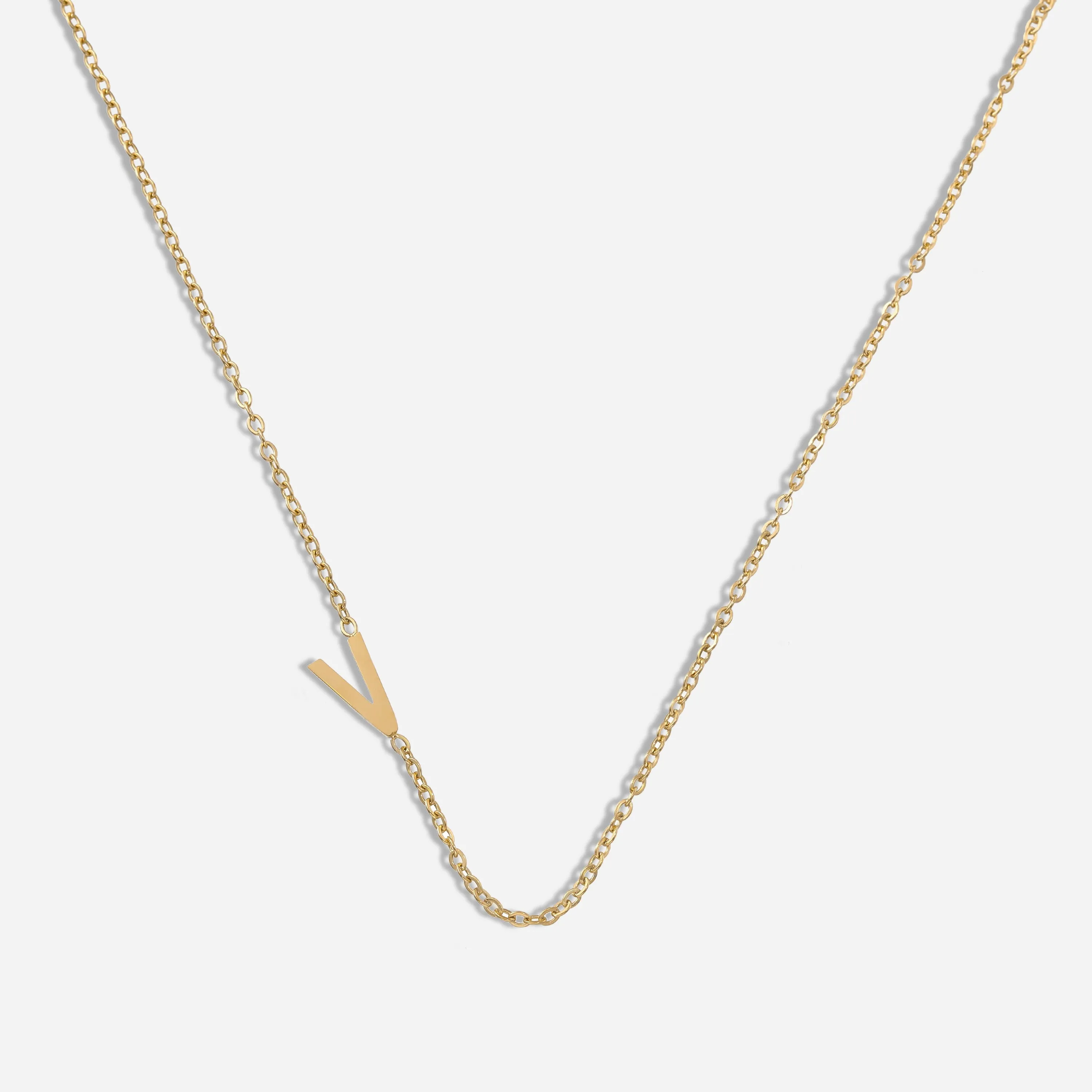 Dainty Letter Pendant Necklace