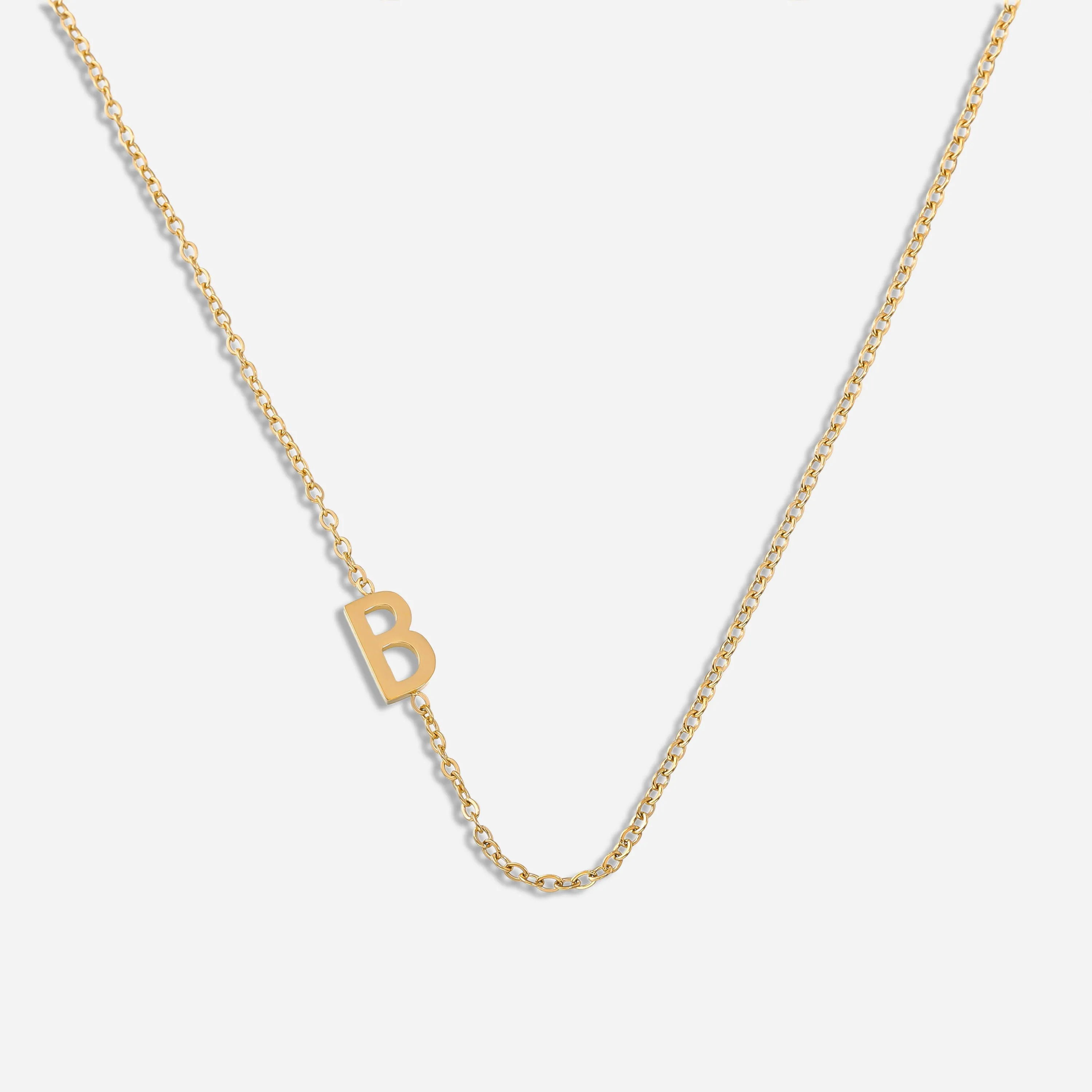 Dainty Letter Pendant Necklace