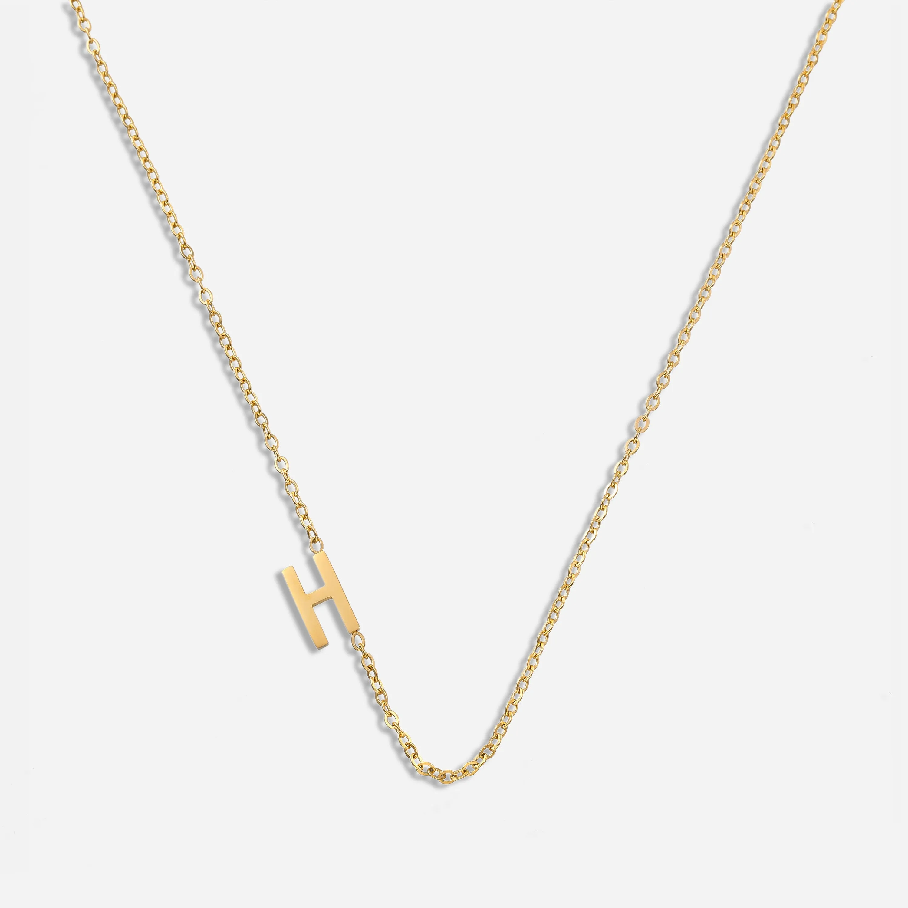 Dainty Letter Pendant Necklace