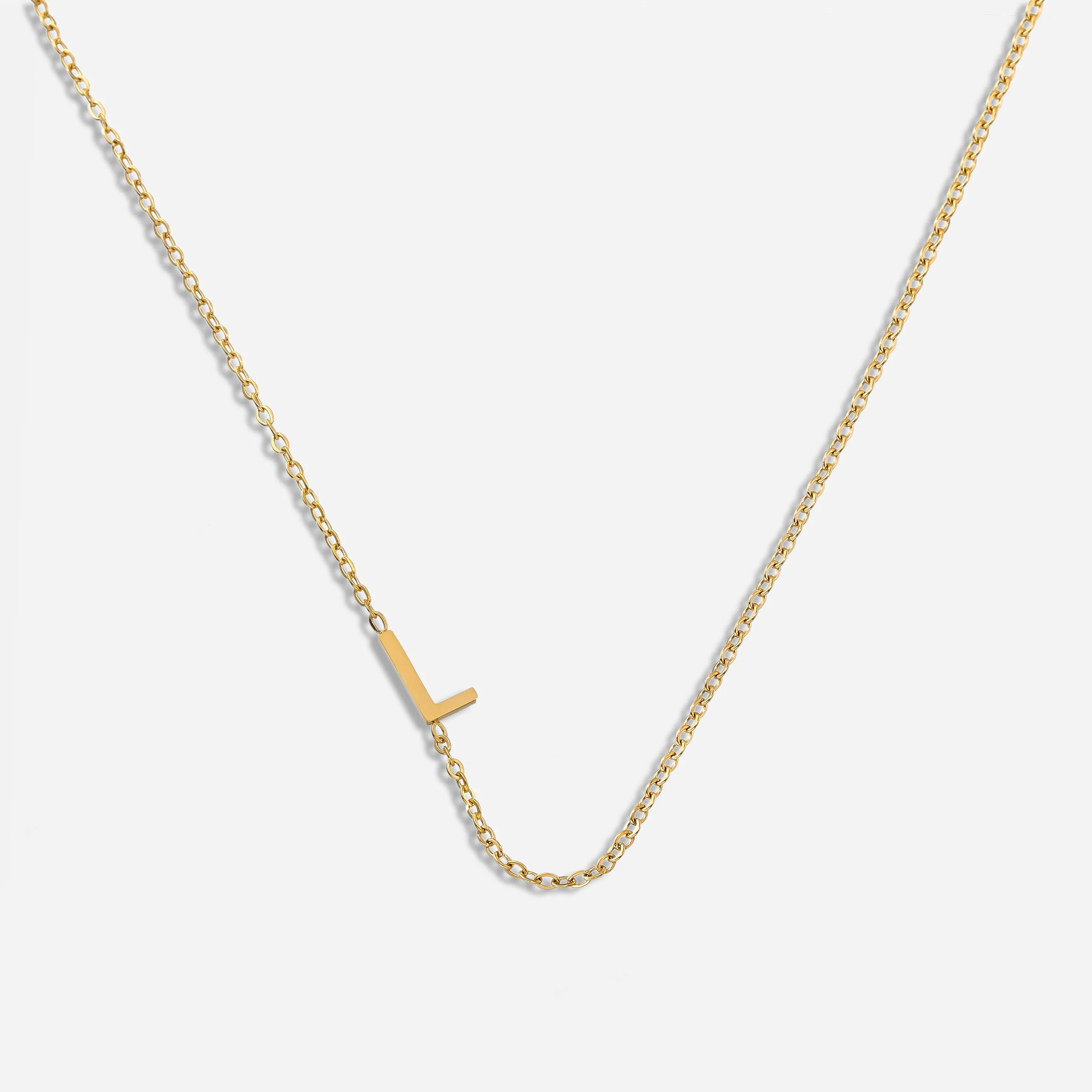 Dainty Letter Pendant Necklace