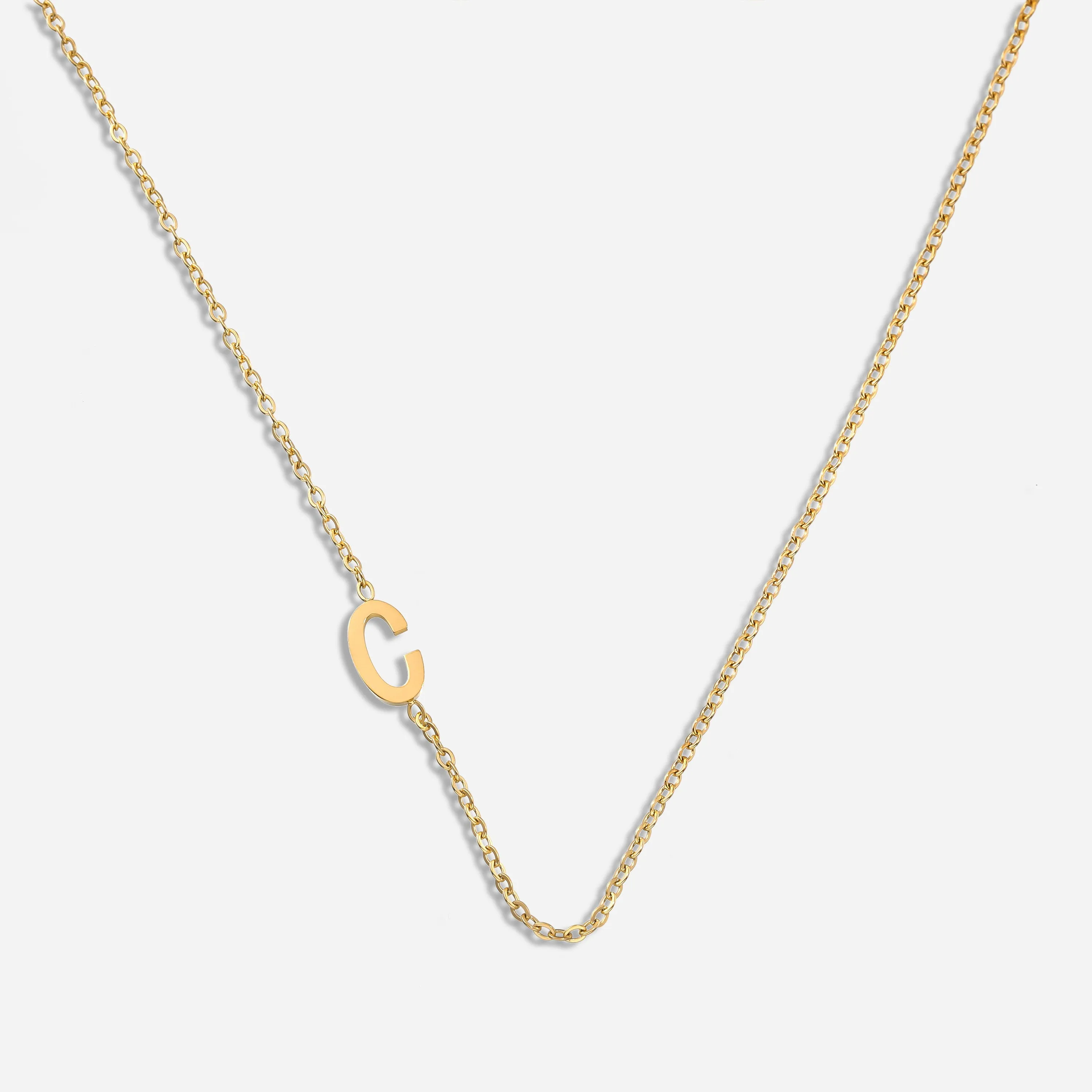 Dainty Letter Pendant Necklace