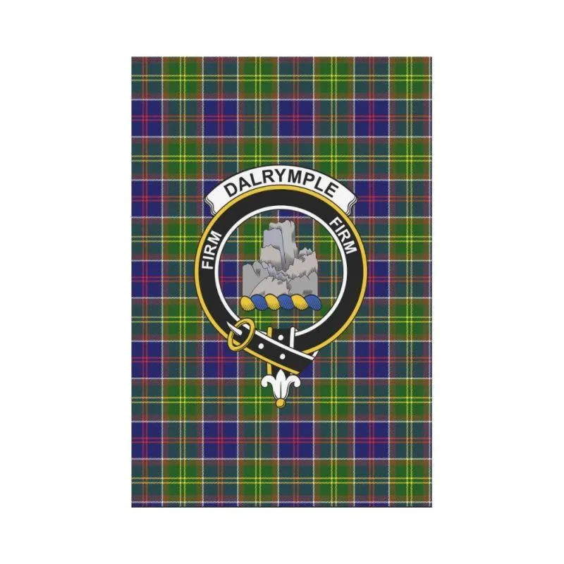 Dalrymple Tartan Flag Clan Badge K7