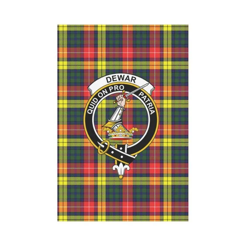 Dewar Tartan Flag Clan Badge K7