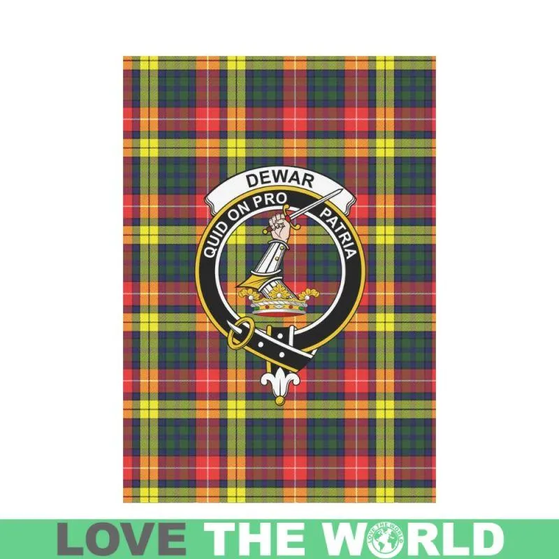 Dewar Tartan Flag Clan Badge K7