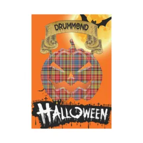 Drummond of Strathallan Tartan Jack O' Lantern Garden Flag / Halloween Home Decor NN4