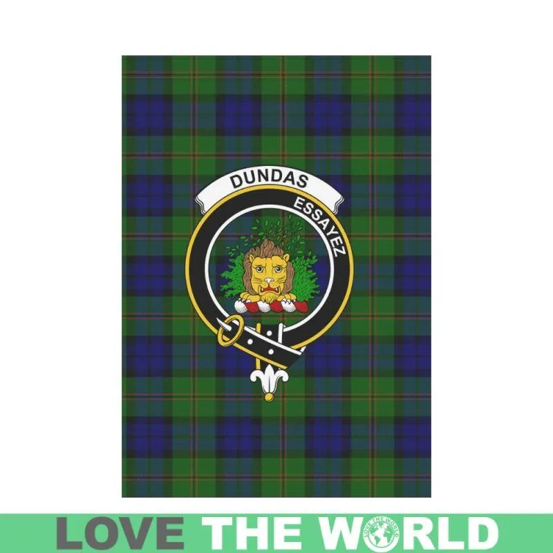 Dundas Tartan Flag Clan Badge K7