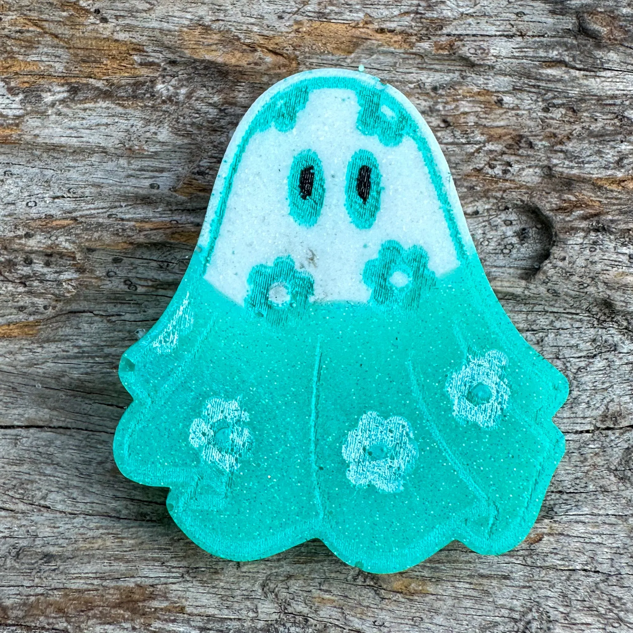 Flower Ghost Shaped Tag