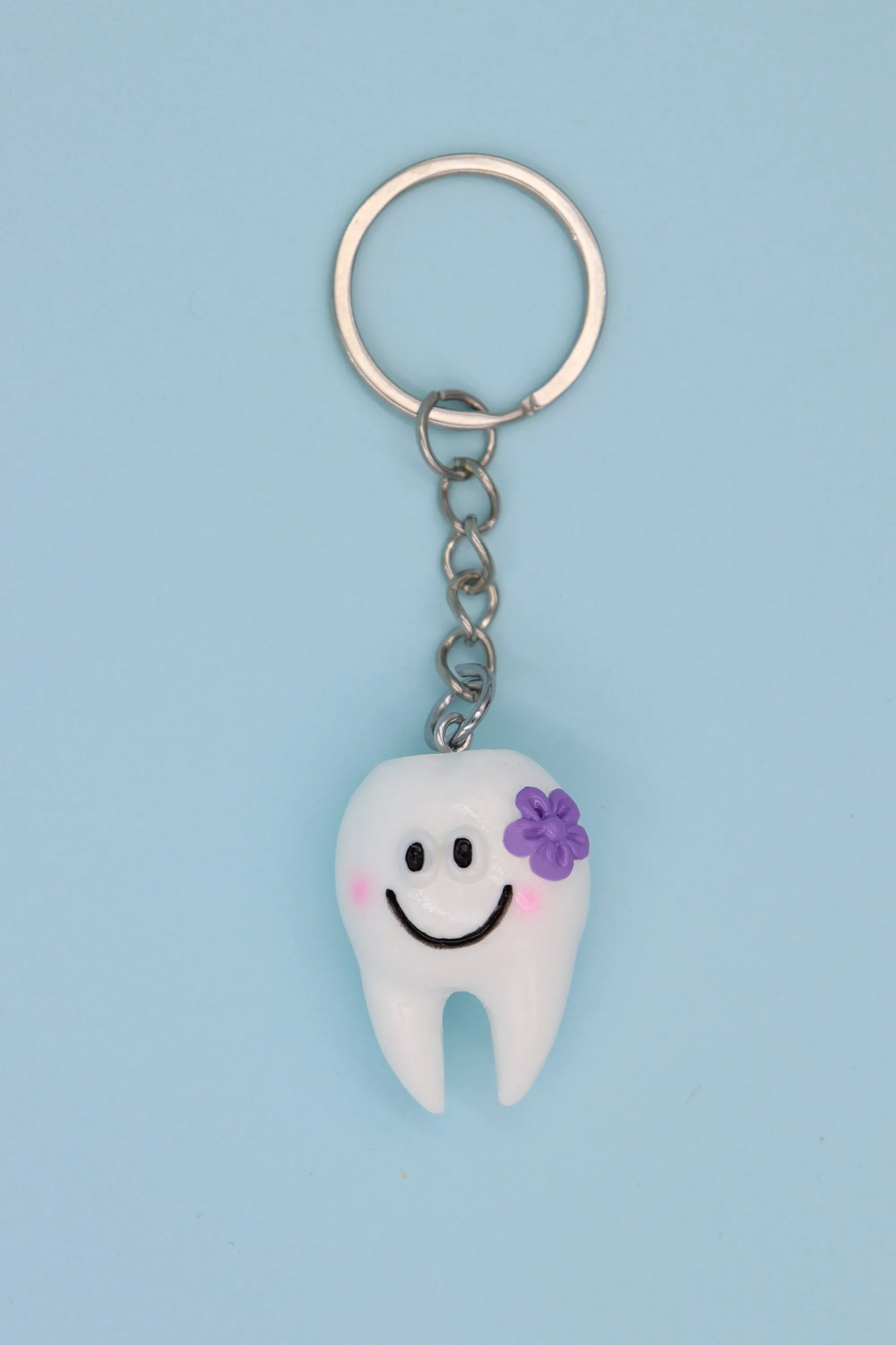 Flower Tooth Key ring