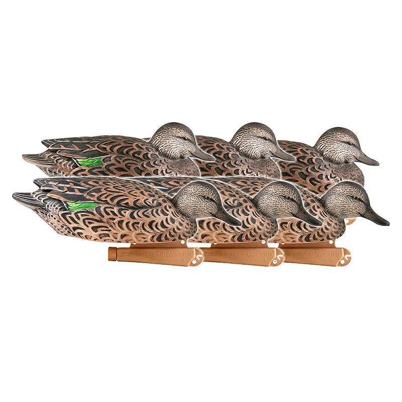 GHG Pro-Grade Green-Winged Teal Decoys -  Early Season Hen Pack