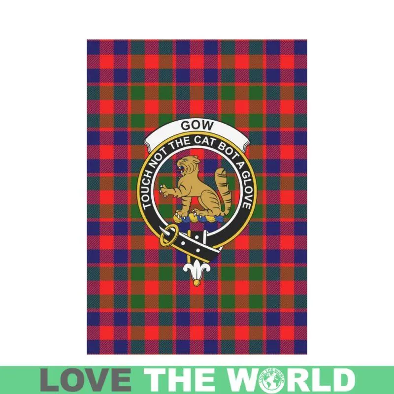 GOW OF MCGOUAN TARTAN CLAN BADGE GARDEN FLAG TH1