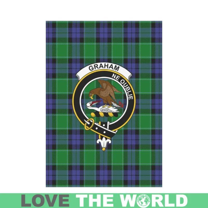 GRAHAM OF MENTEITH TARTAN CLAN BADGE GARDEN FLAG K7